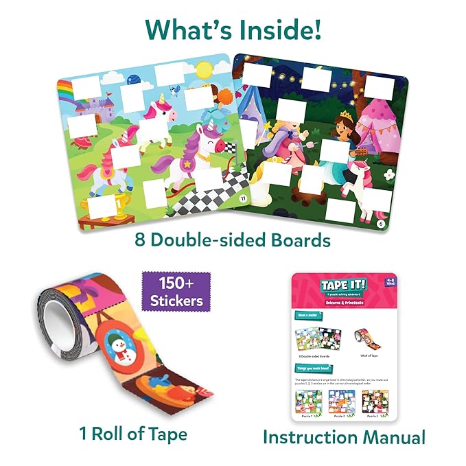 Unicorn princess tape art kit