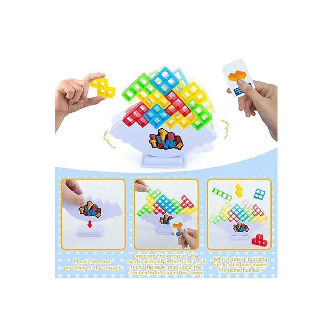Baan Toys Toys Baan Toys Tetra Tower Balance Game, Swing Stack Balance Toy for Kids - Color May Vary (3 Years+)