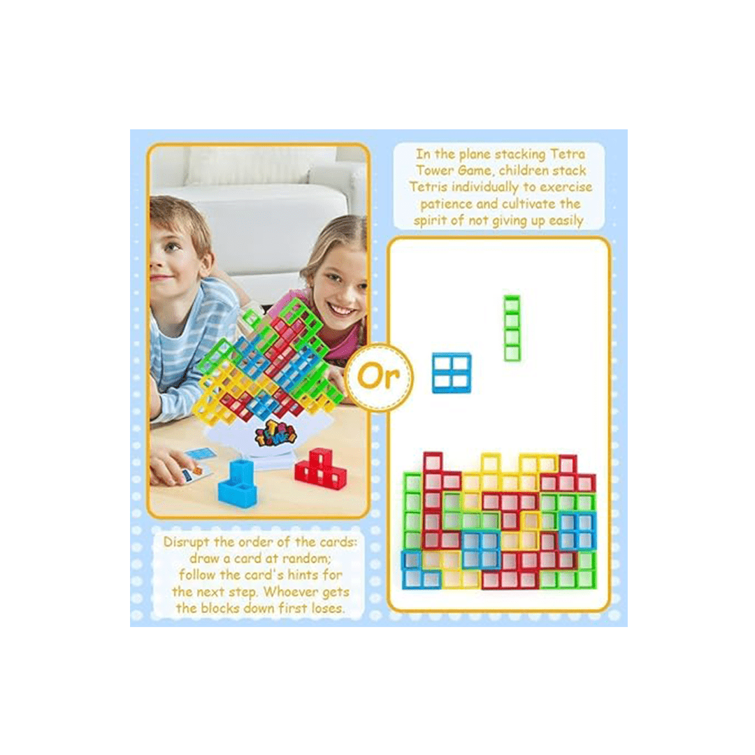 Baan Toys Toys Baan Toys Tetra Tower Balance Game, Swing Stack Balance Toy for Kids - Color May Vary (3 Years+)