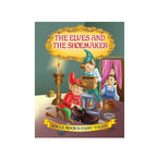 Kind little elves help a poor shoemaker make shoes.