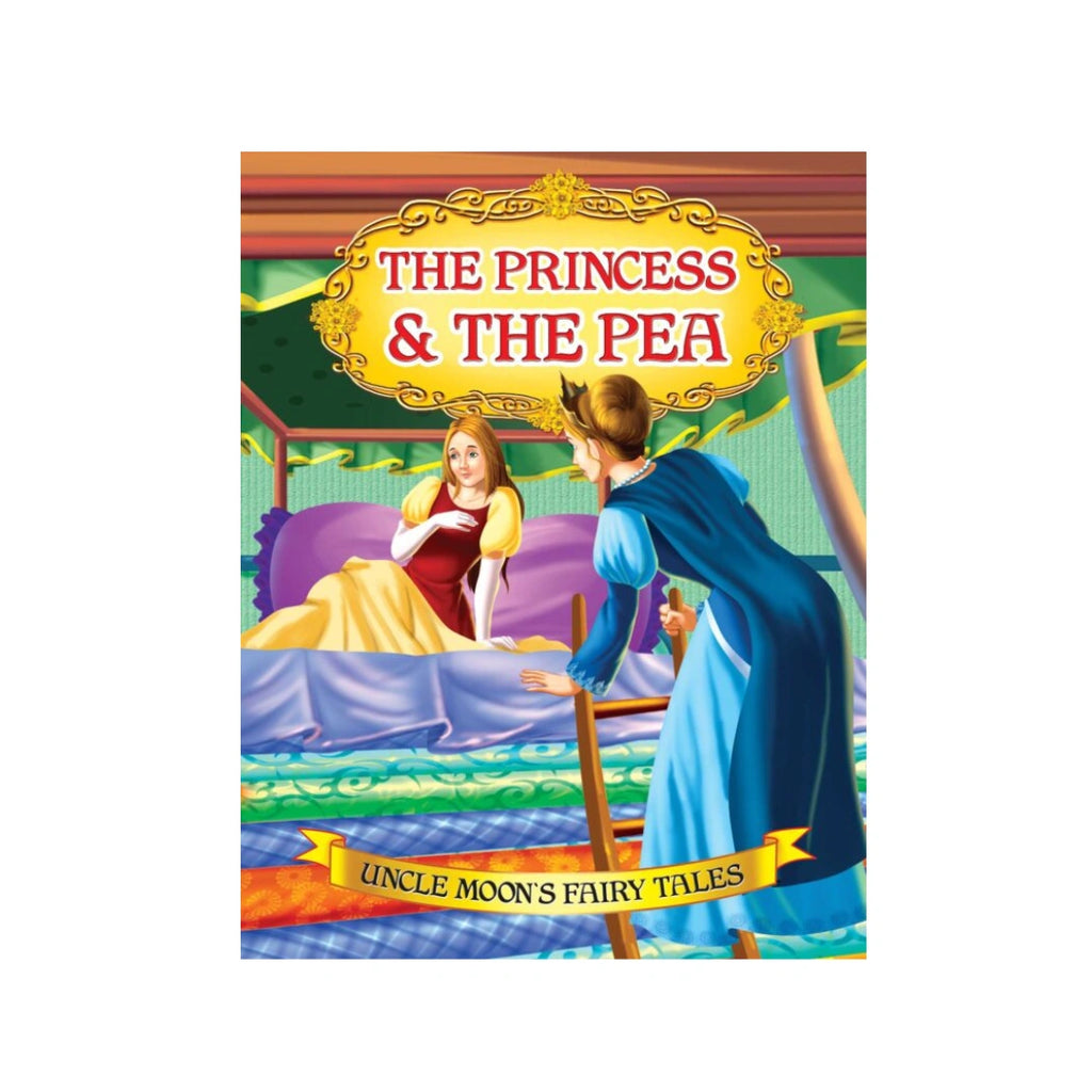 A princess is tested with a pea under mattresses.