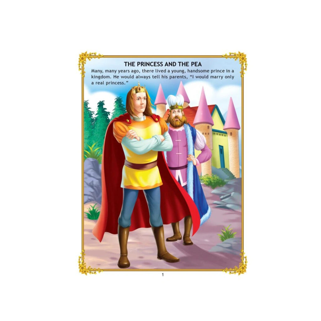 A princess is tested with a pea under mattresses.