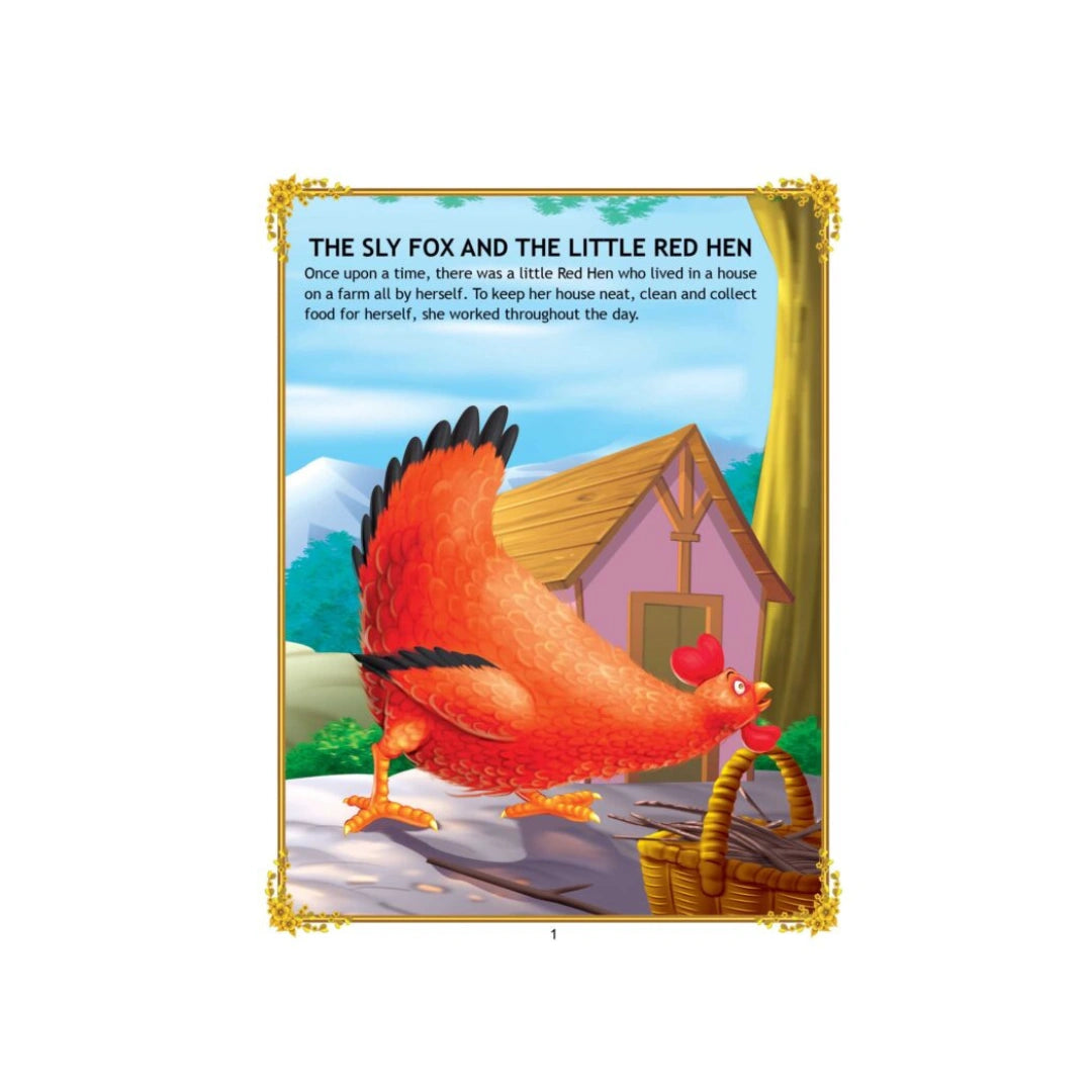 A clever hen escapes from a sly fox using her smart thinking.