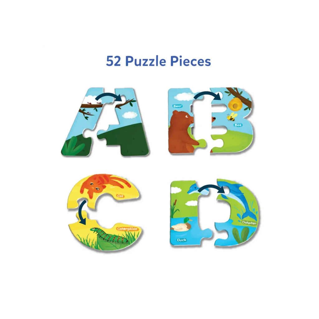 Animal alphabet puzzle set