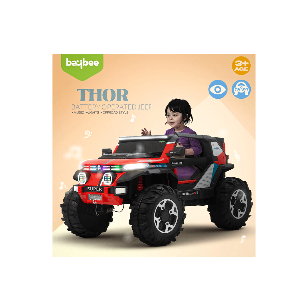 Baybee Ride-ons Baybee Thor 4×4 Battery Operated Jeep for Kids