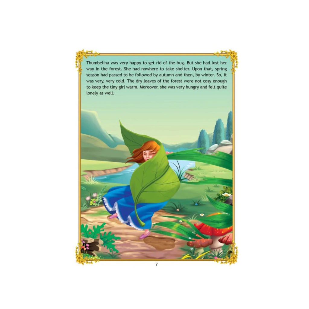 Thumbelina fairy tale storybook for kids.