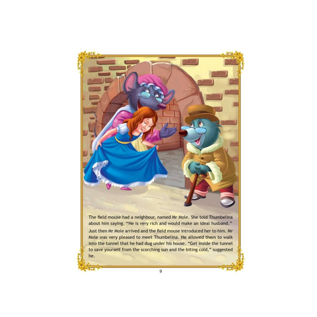 Thumbelina fairy tale storybook for kids.