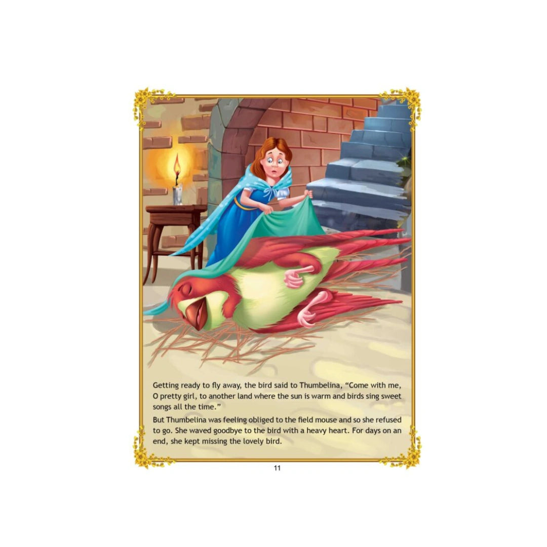 Thumbelina fairy tale storybook for kids.