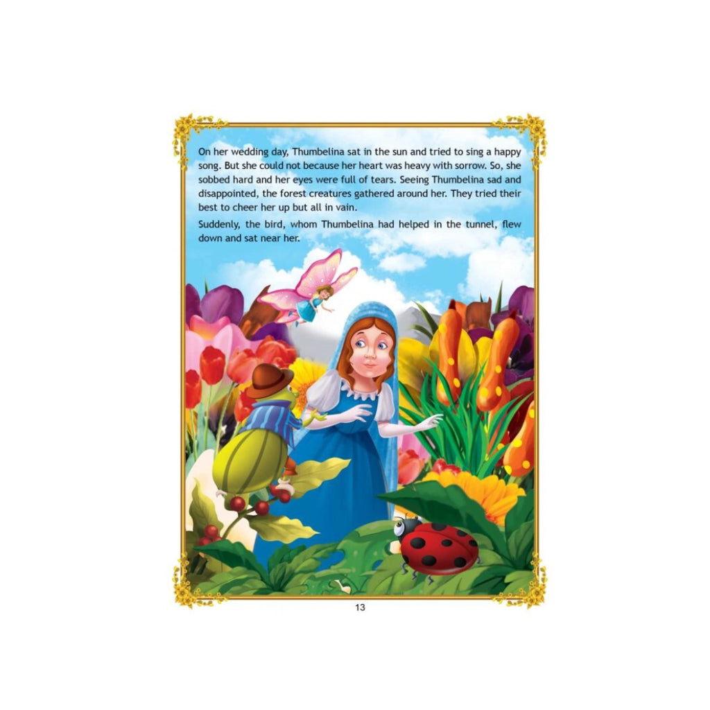 Thumbelina fairy tale storybook for kids.