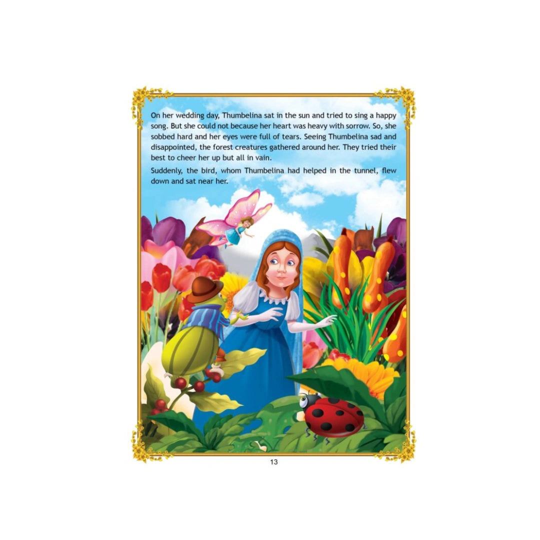 Thumbelina fairy tale storybook for kids.