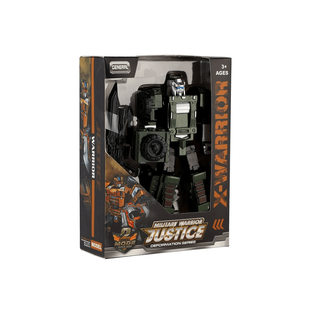Baan Toys Toys Baan Toys X-Warrior Transformer Car / Military Robot For Kids (3 Years+)