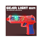 Transparent gear toy with lights