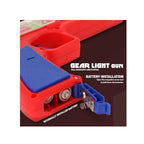 Transparent gear toy with lights