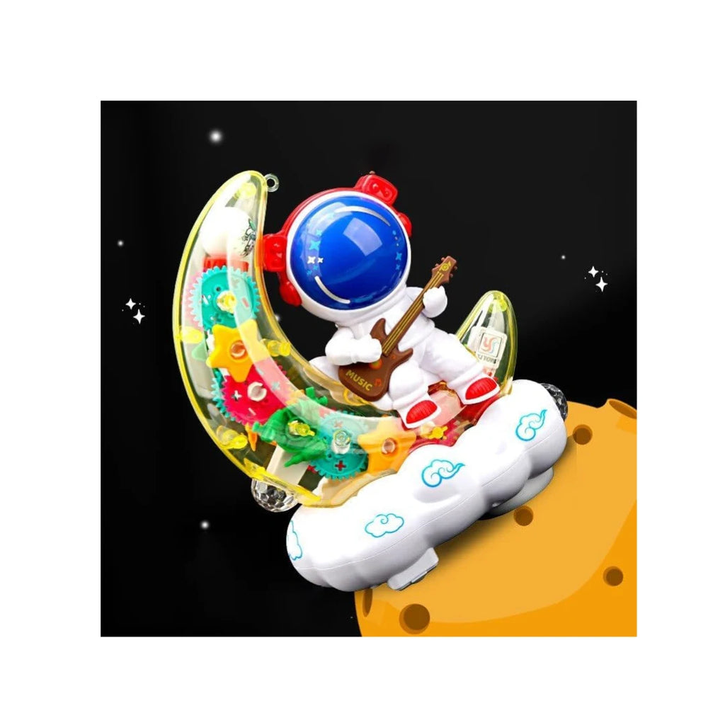 Transparent gear musical toy with lights and music