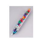 Transparent battery-operated train toy with moving gears