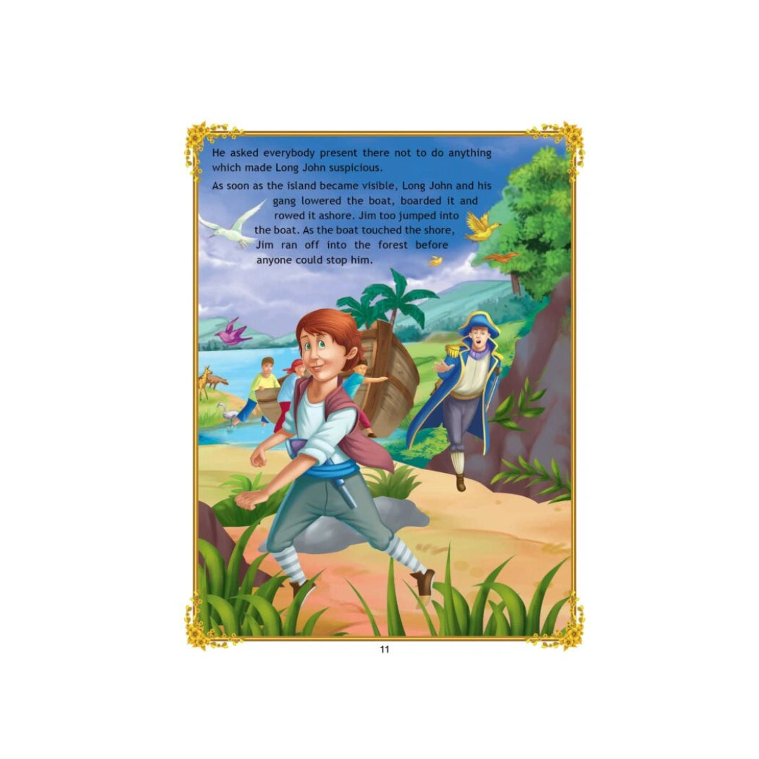 Boy finds treasure map and goes on pirate sea adventure.