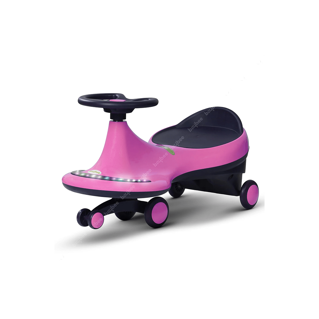 Baybee Ride-ons Baybee Trix Go Kids Magic Swing Cars for Kids Baby with Flashing LED Lights, Music & PP Wheels (3-8 Years)