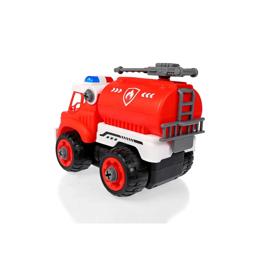 Playshifu Bloomingo Trucksterz Fireflash,Take Apart Cement Mixer Toy