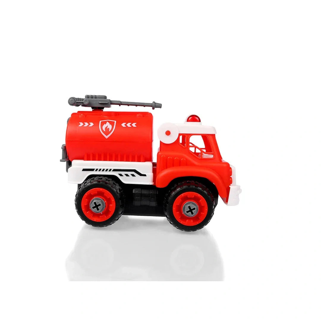 Playshifu Bloomingo Trucksterz Fireflash,Take Apart Cement Mixer Toy