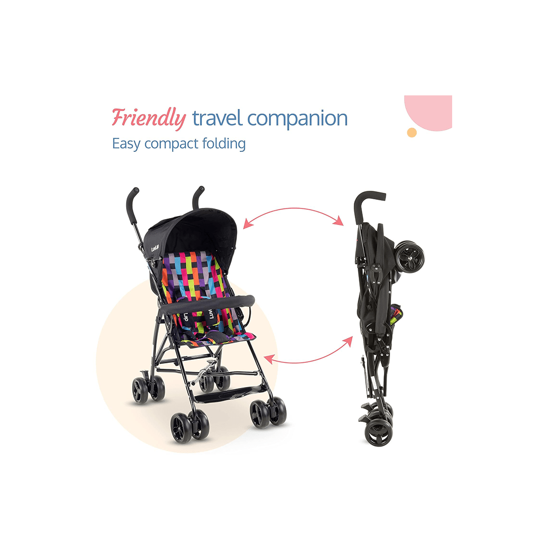 LuvLap Other Gears LuvLap Tutti Fruti Baby Stroller/Buggy, Compact & Travel Friendly Baby pram, 15Kg Capacity For Kids (6-36 Months)