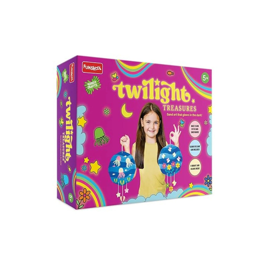Glow sand art kit for kids