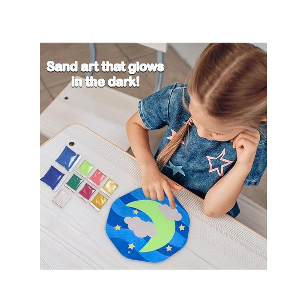 Glow sand art kit for kids