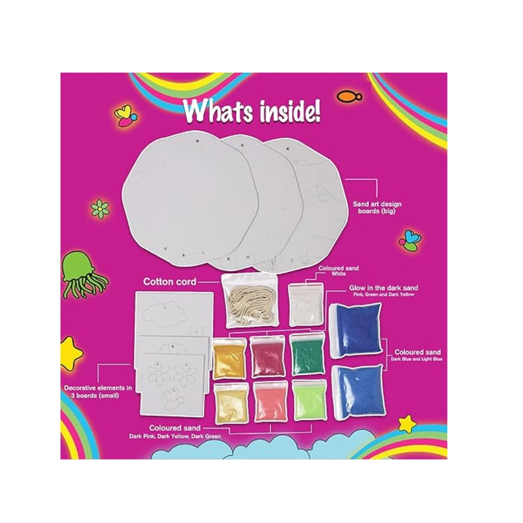 Glow sand art kit for kids