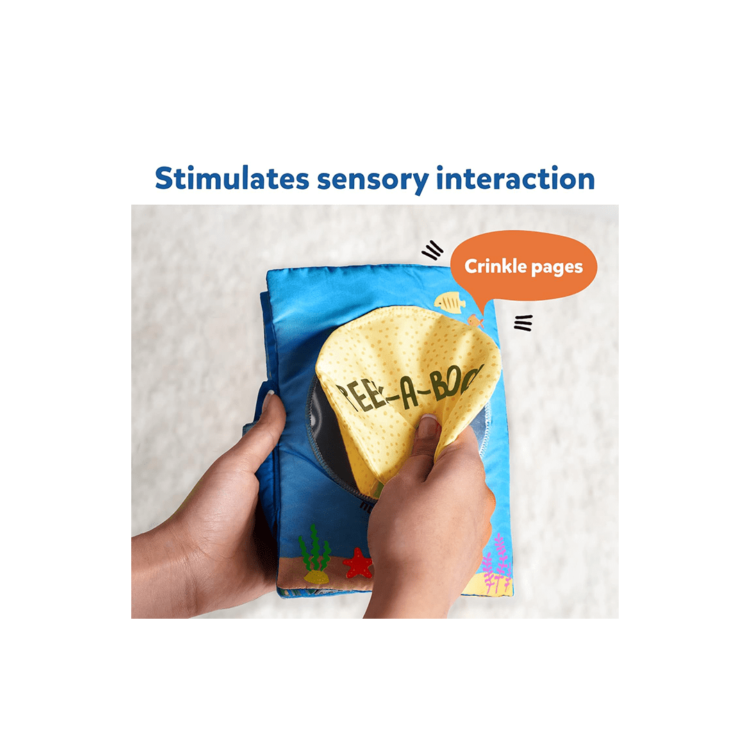 Skillmatics Books Skillmatics Peek-A-Boo: Under The Sea | Interactive Cloth Book (Ages 6+ months)