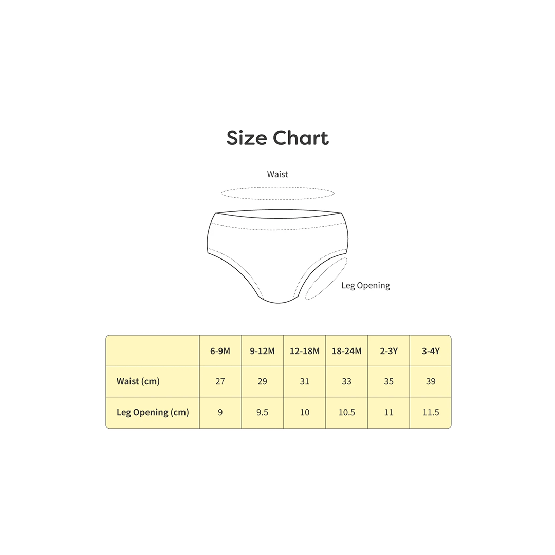 SuperBottoms Clothing SuperBottom Baby Brief Space Underwear, 4 Set (6Months-4Years)
