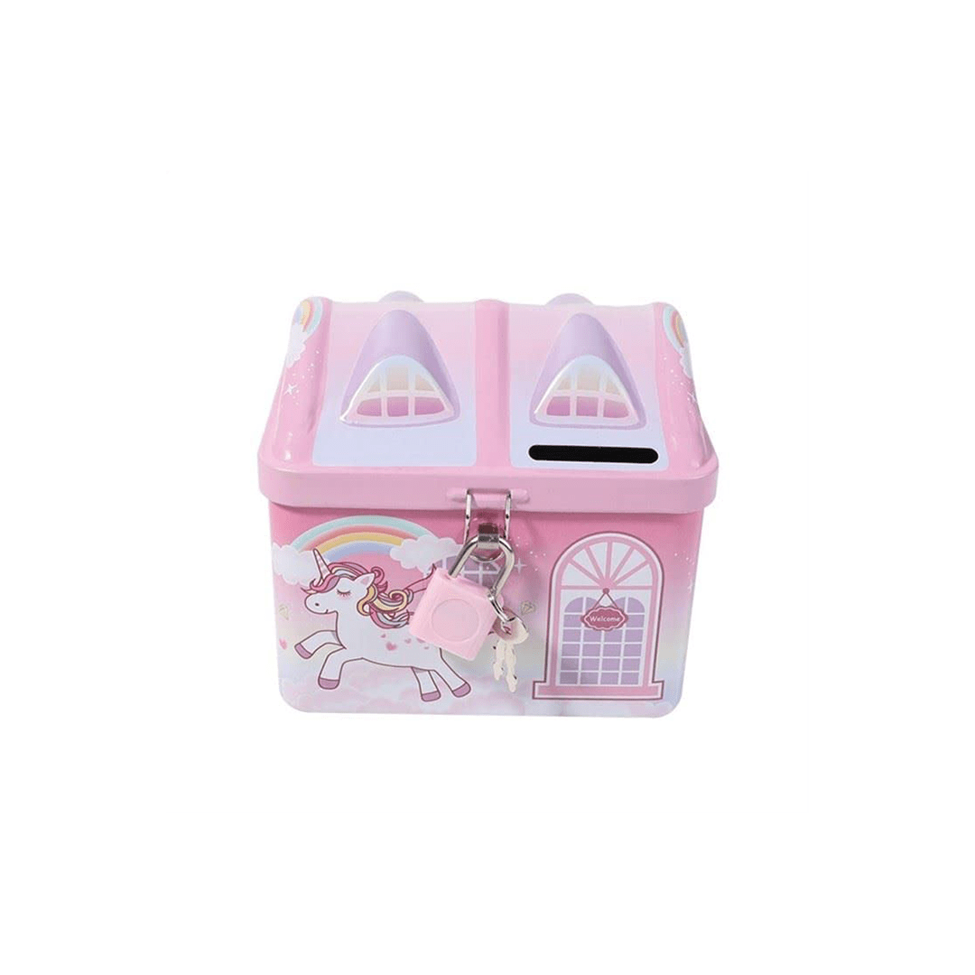 Baan Toys Piggy Bank Baan Toys Printed Metal Piggy Bank With Secure Lock & Keys (3 Years+)