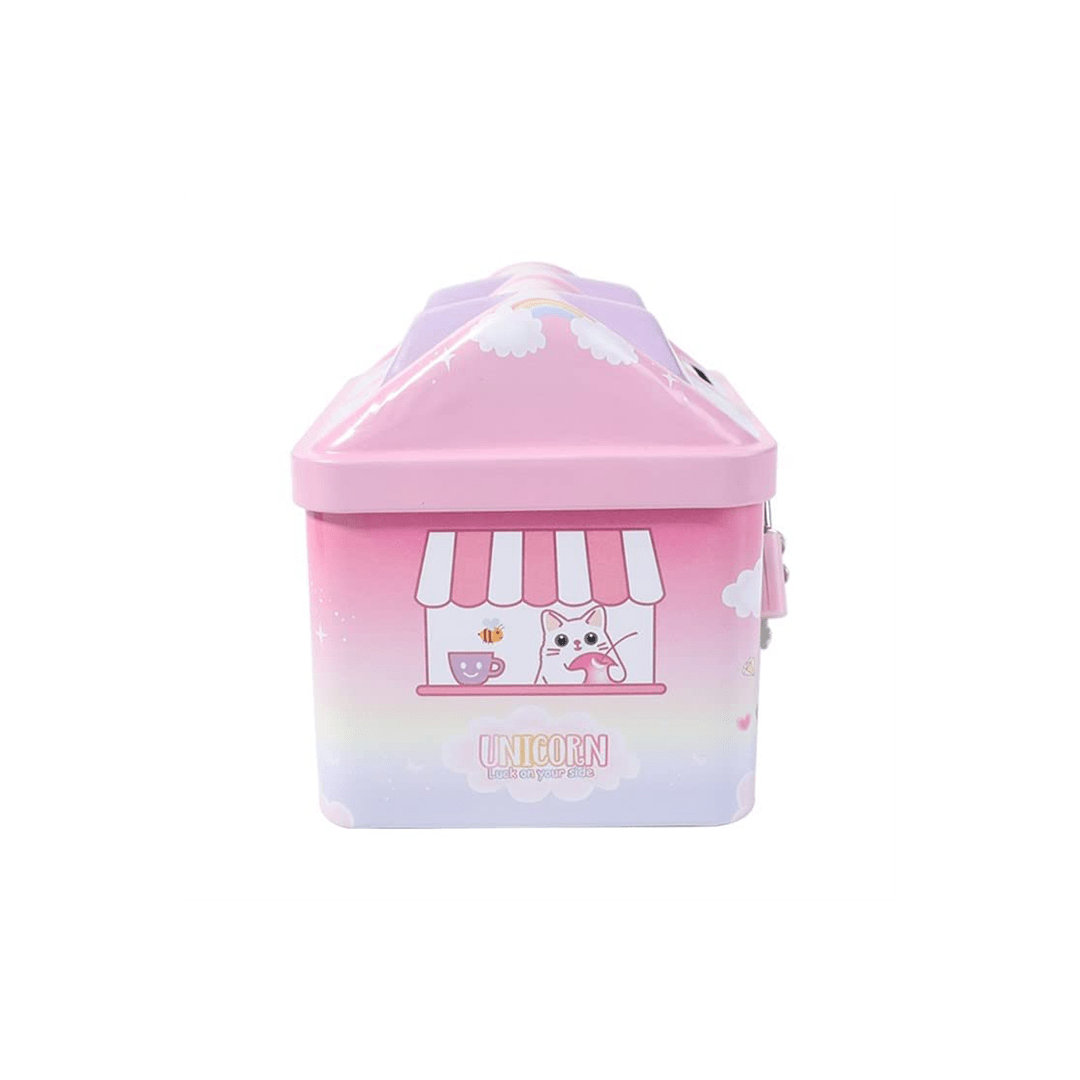 Baan Toys Piggy Bank Baan Toys Printed Metal Piggy Bank With Secure Lock & Keys (3 Years+)