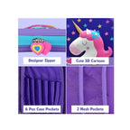 Unicorn 3D Embossed EVA Pencil Box Large Capacity School Organizer 