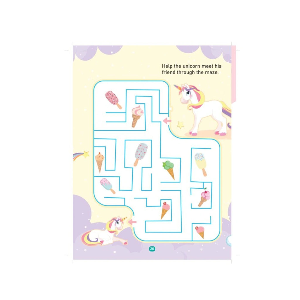 Kids unicorn colouring book