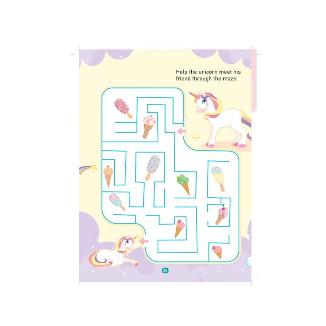 Kids unicorn colouring book