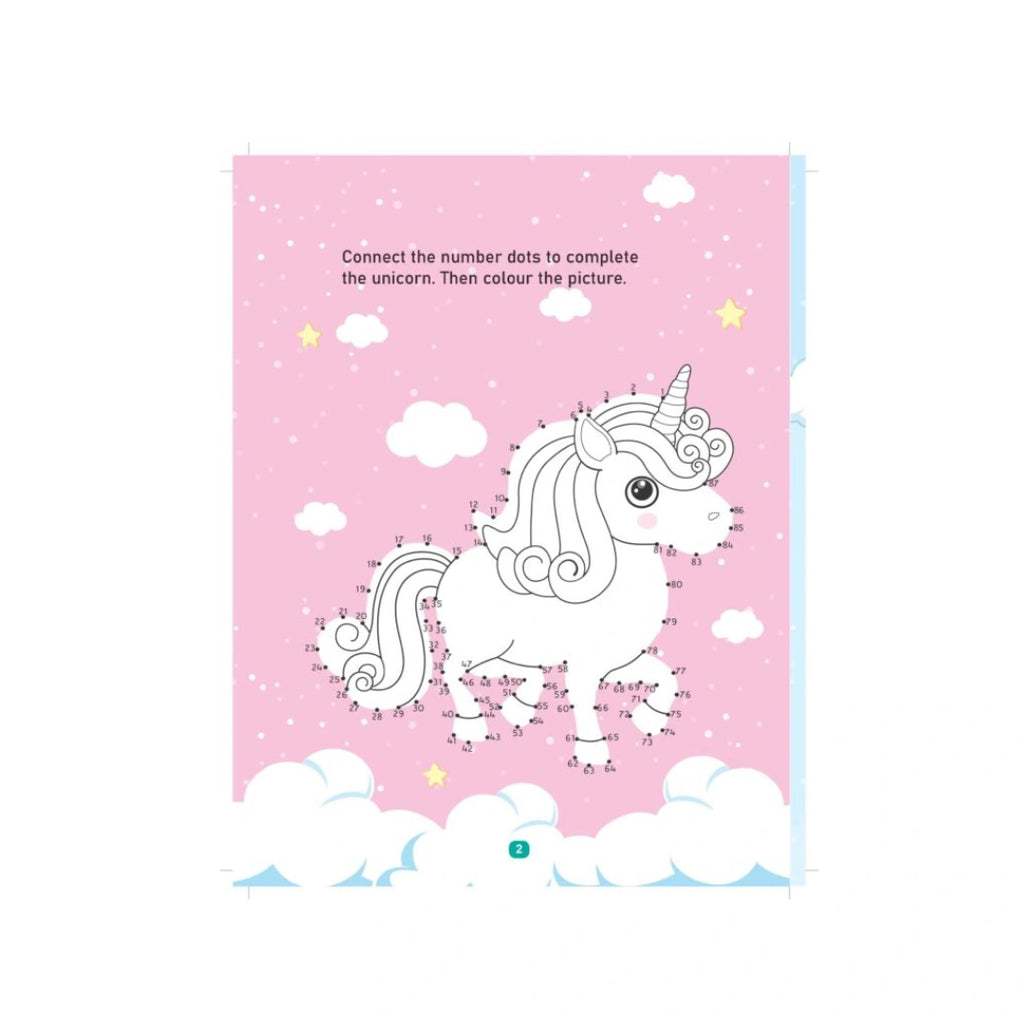 Kids unicorn colouring book