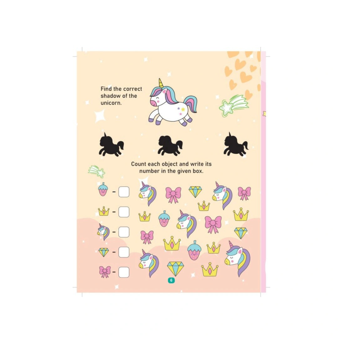 Kids unicorn colouring book