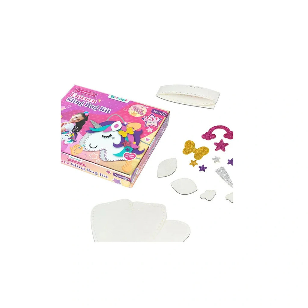 Playshifu Bloomingo Unicorn Shaped Sling Bag Art & Craft Kit