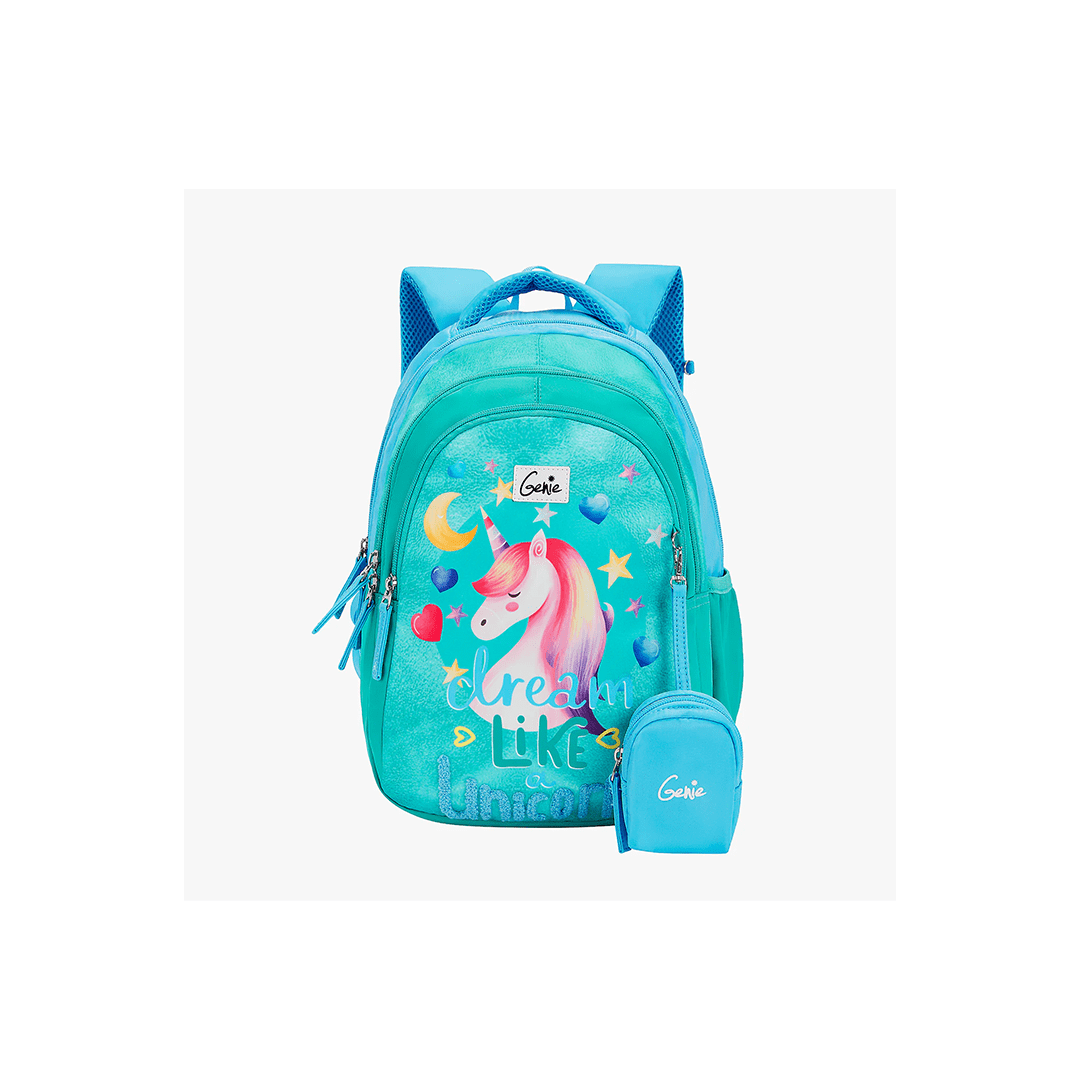 Genie Toys Green Genie Unicorndream Small Backpack for Kids (4-7 Years)