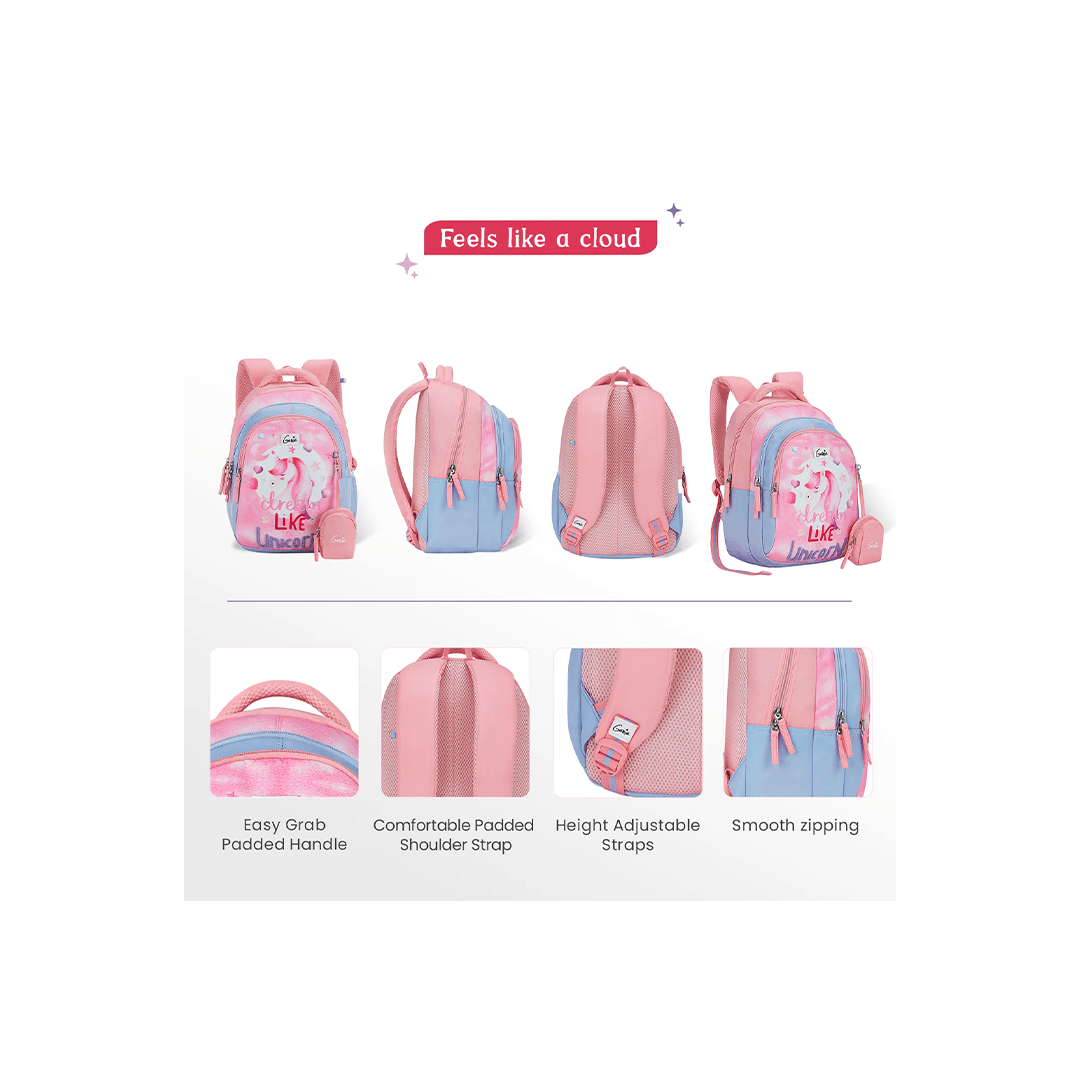 Genie Toys Genie Unicorndream Small Backpack for Kids (4-7 Years)