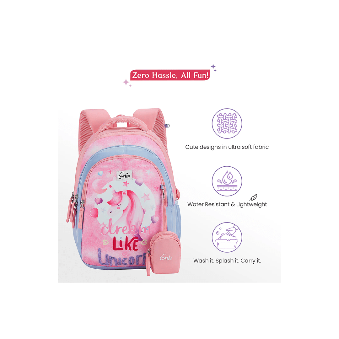 Genie Toys Genie Unicorndream Small Backpack for Kids (4-7 Years)