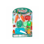 Kids vegetable cutting play set toy