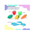 Kids vegetable cutting play set toy
