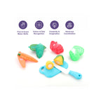 Kids vegetable cutting play set toy