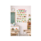 vegetables learning chart with names 