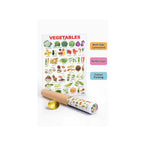 vegetables learning chart with names 