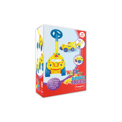 Funskool Toys Funskool Giggles Walk N Drive Truck (18 Months+)