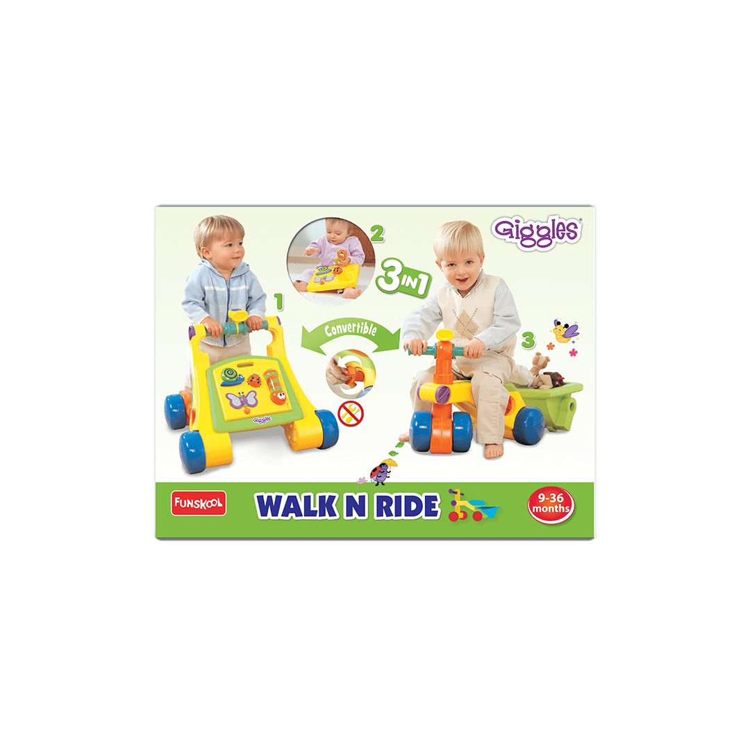 Funskool Toys Funskool Giggles Walk N Ride (9 Months+)