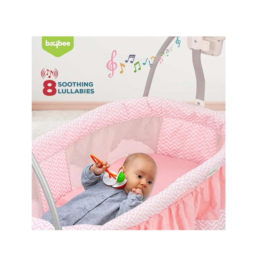electric baby cradle with canopy