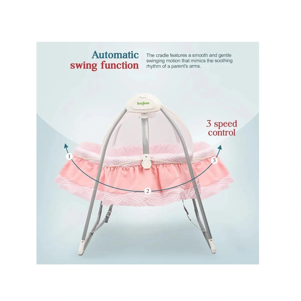 electric baby cradle with canopy