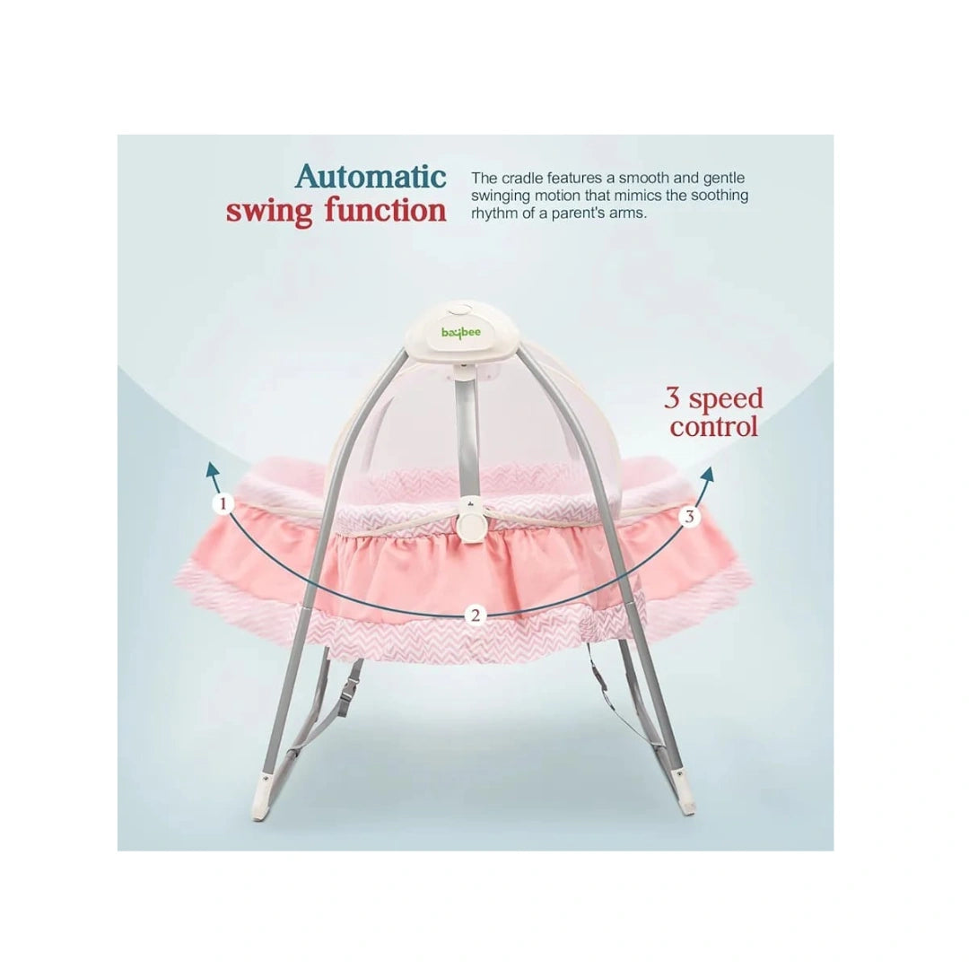 electric baby cradle with canopy